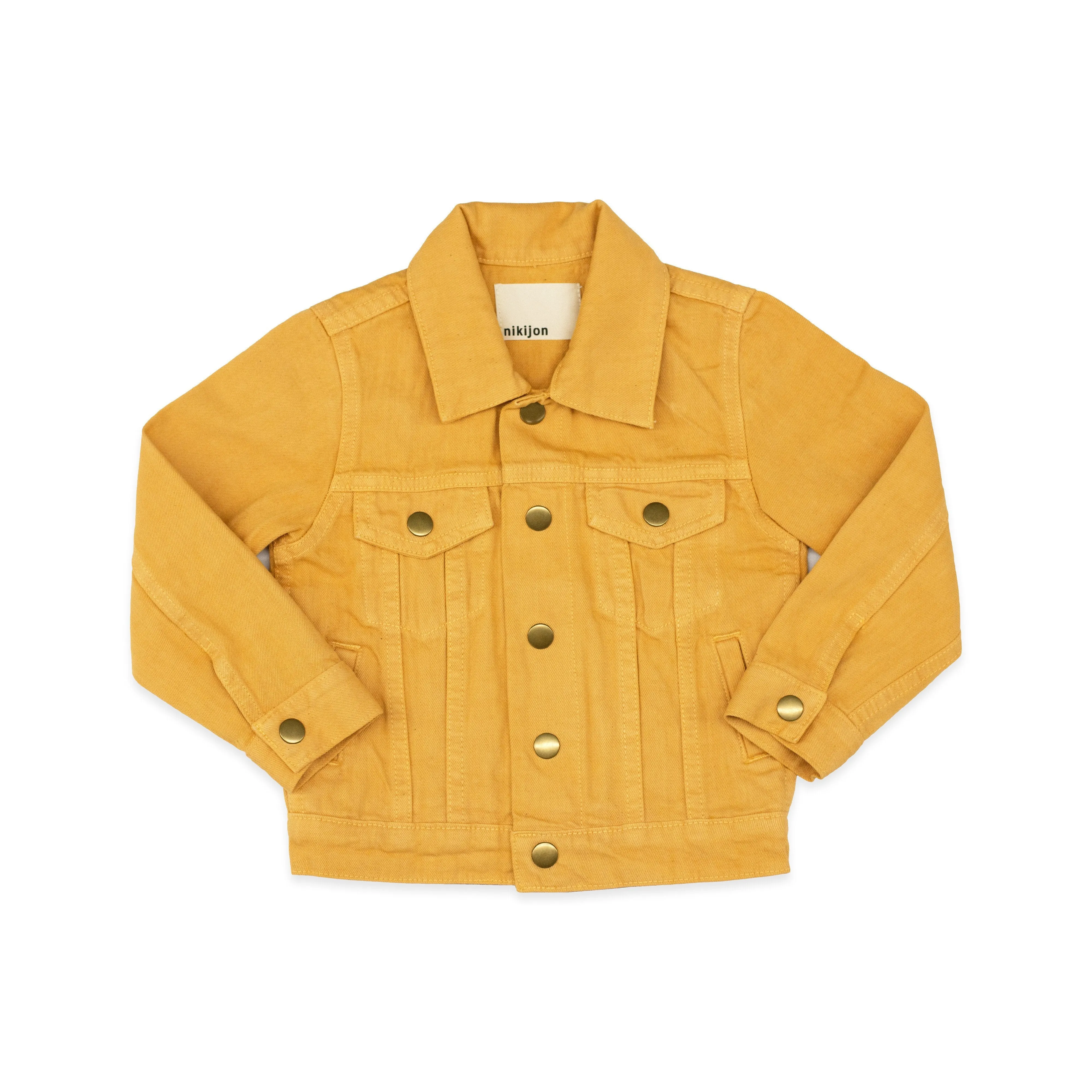 Babies   Kids Denim Jacket - Turmeric Orange