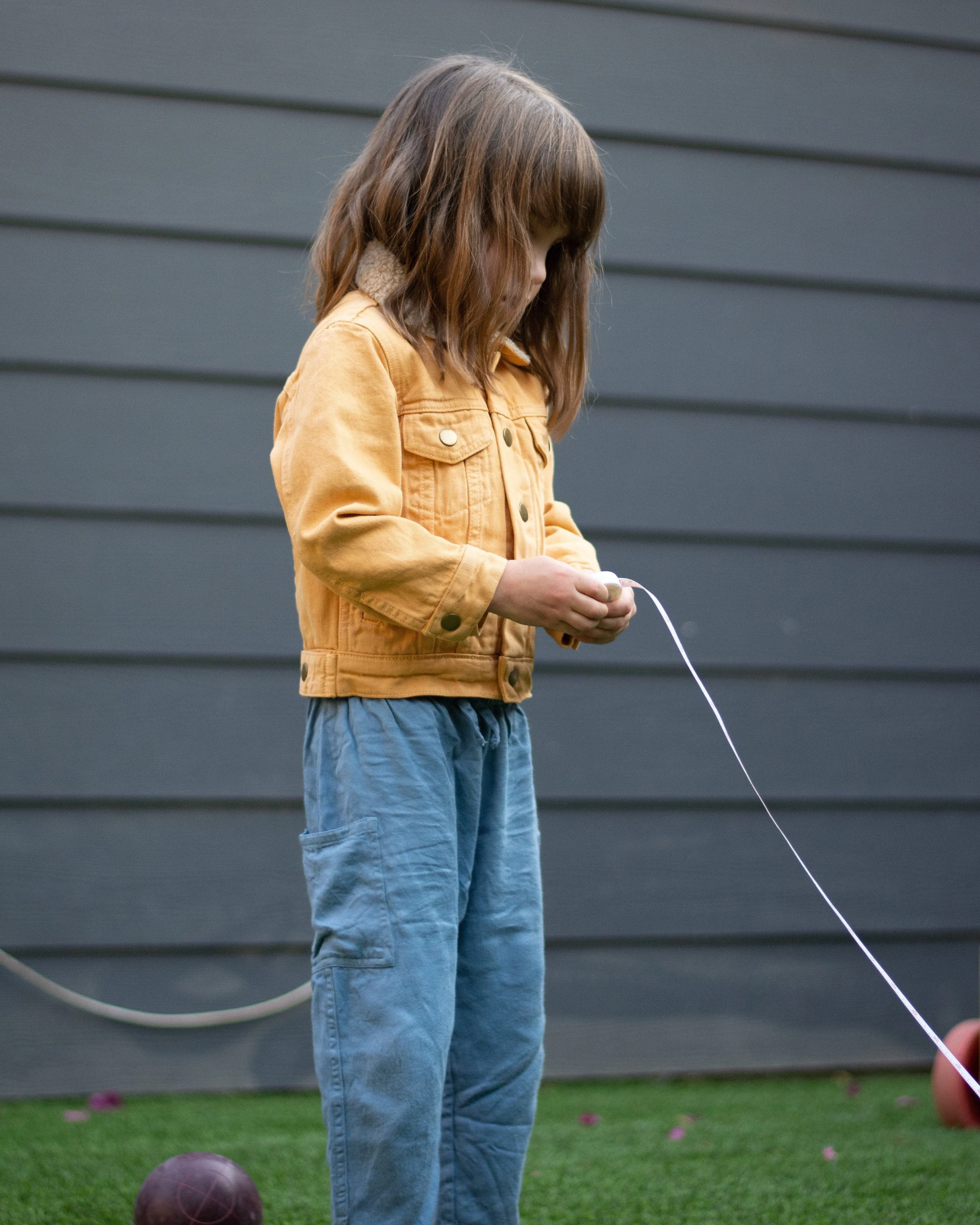 Babies   Kids Denim Jacket - Turmeric Orange