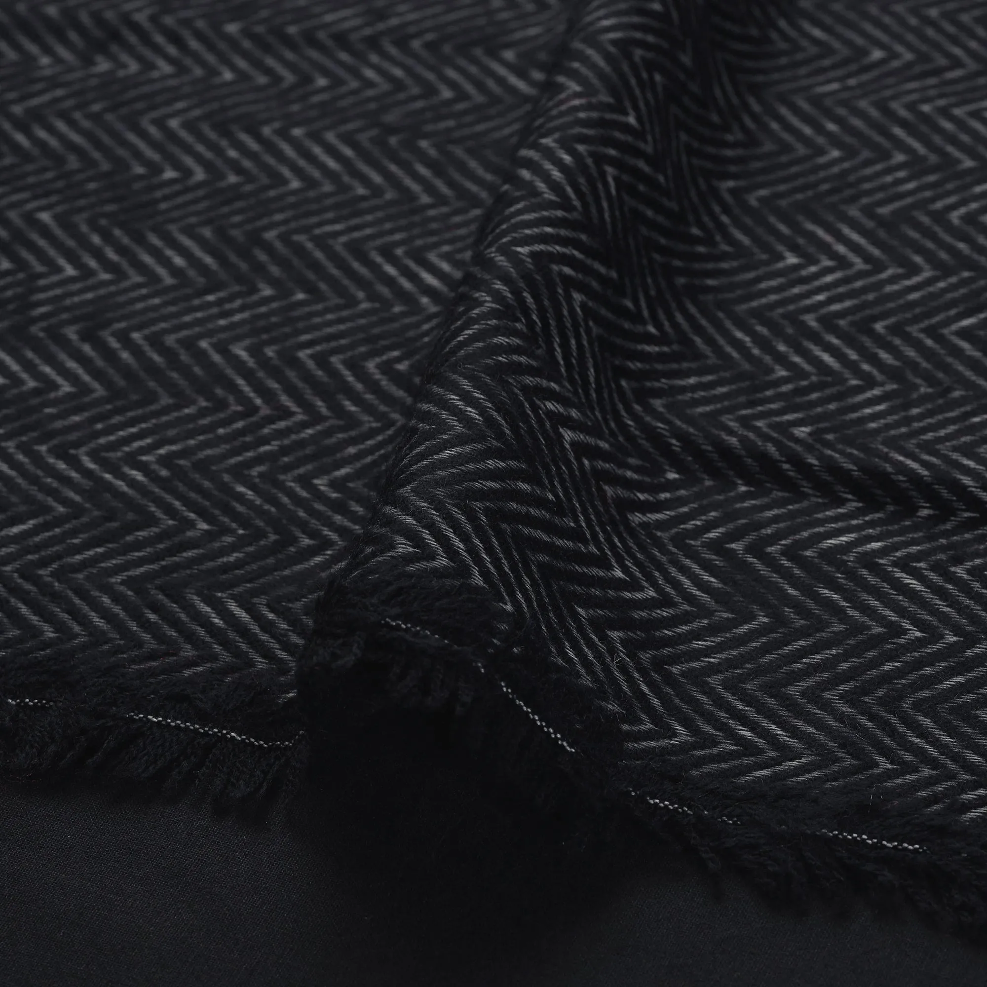 Black - Acrylic Fine Wool Fabric 35