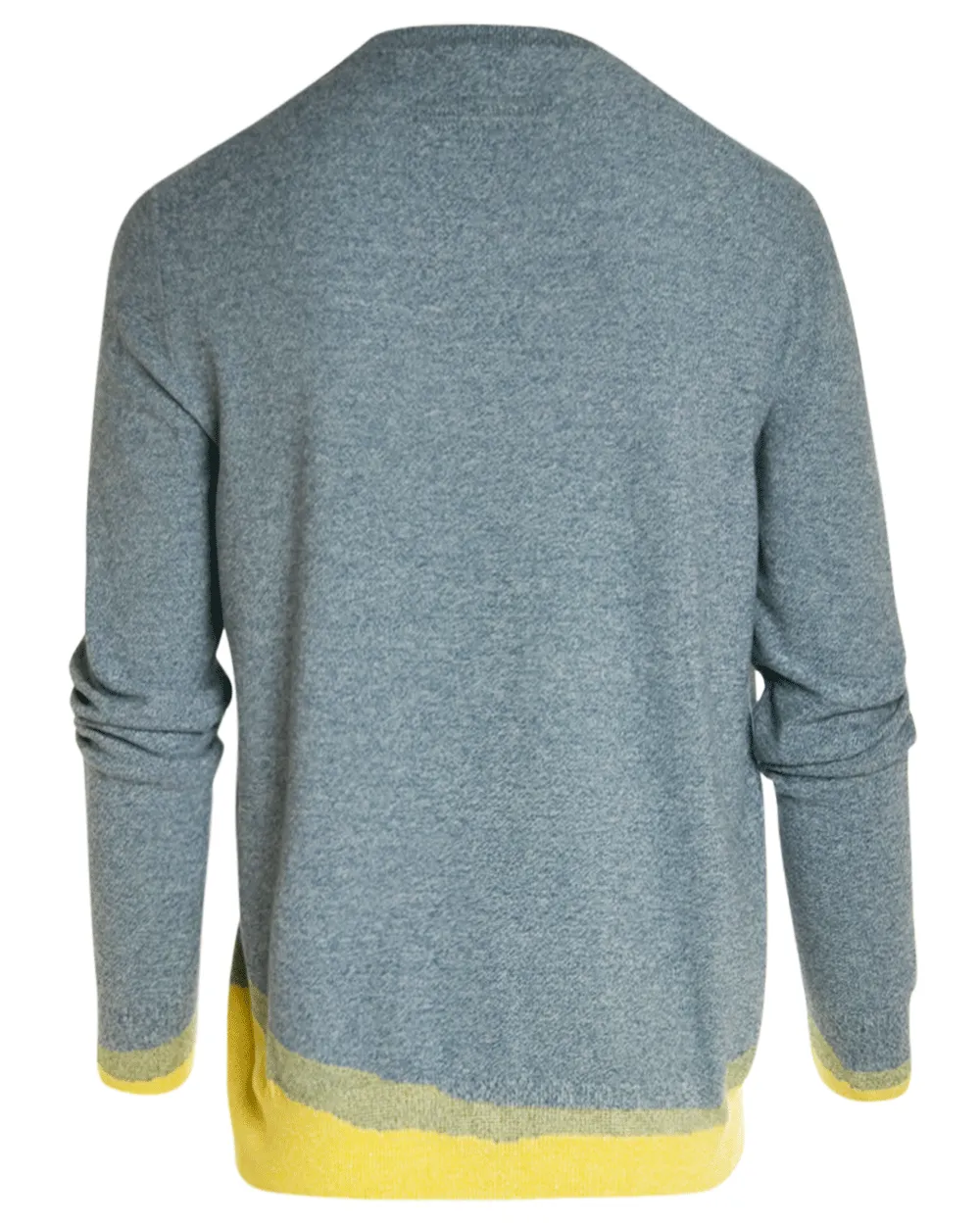 Blue and Yellow Gradient Crewneck Sweater