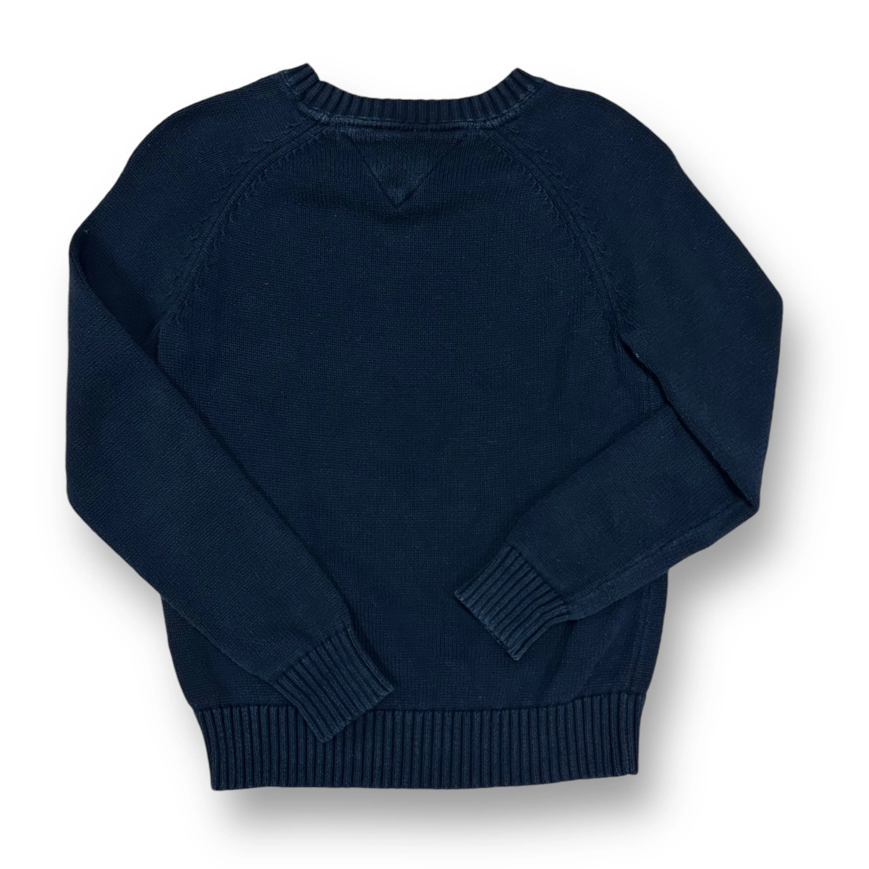 Boys Hilfiger Size 8/10 M Navy Knit Crewneck Sweater