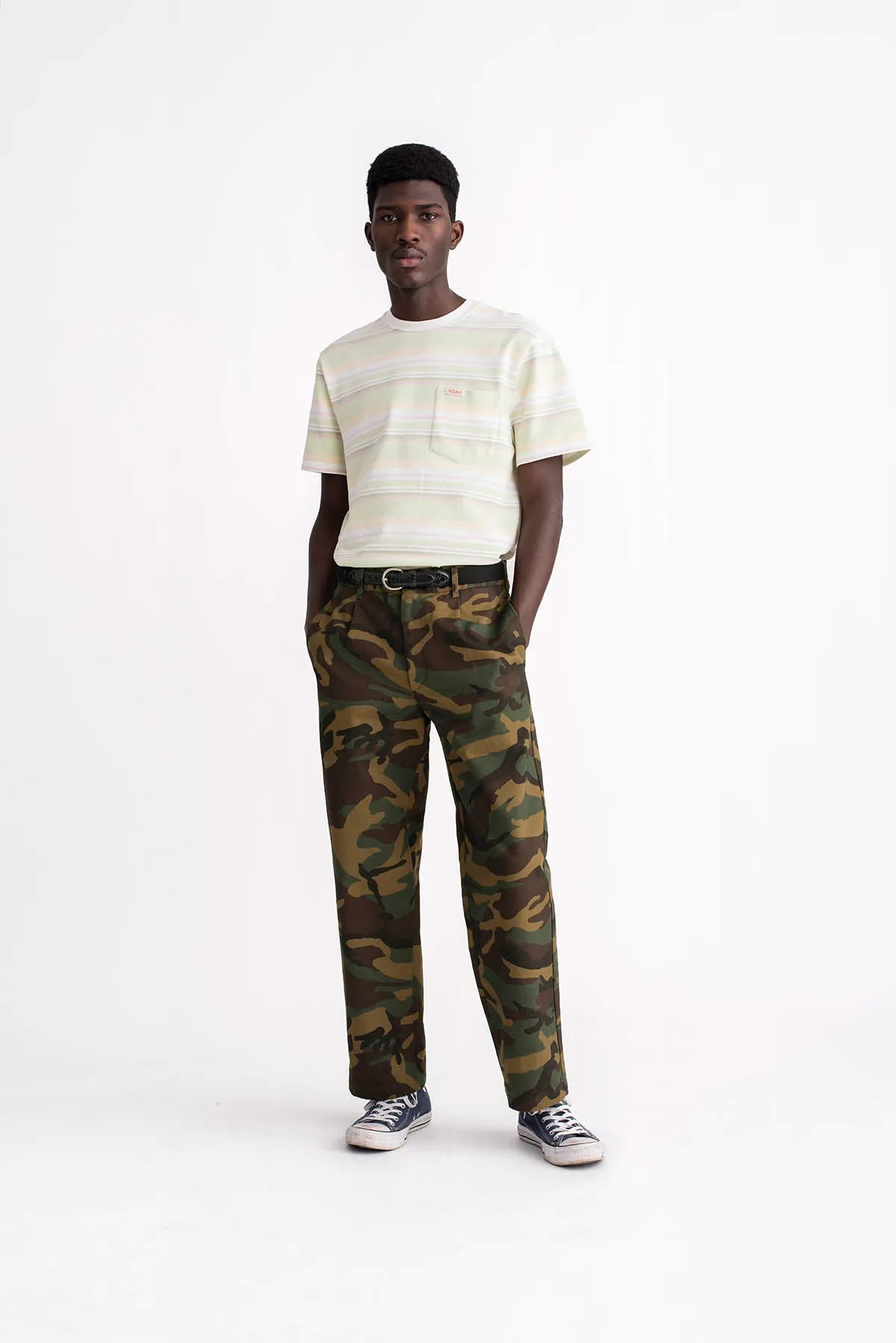 Camo Single-Pleat Pant