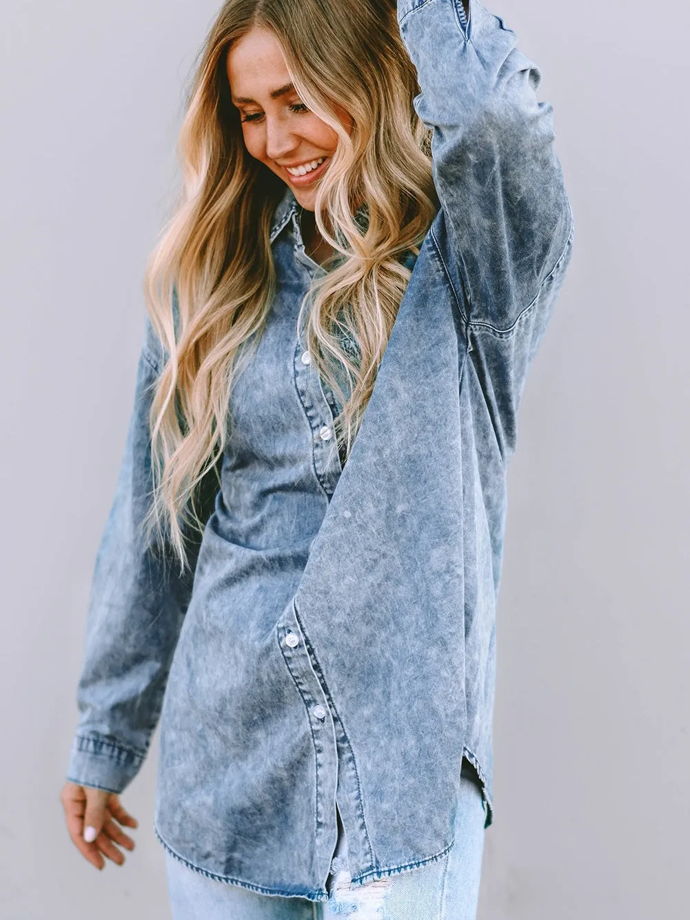 Casual Denim Shirt Jacket