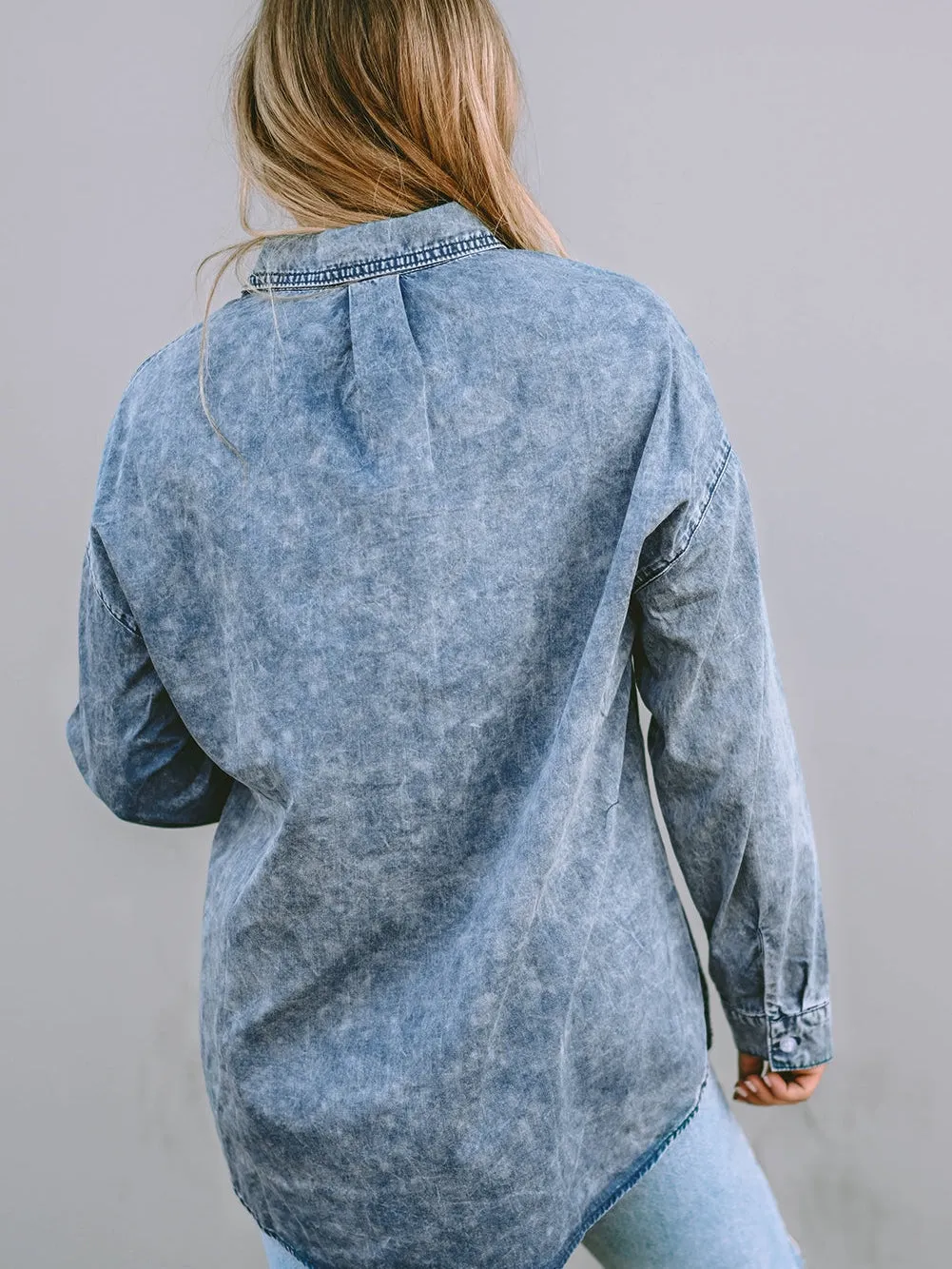 Casual Denim Shirt Jacket