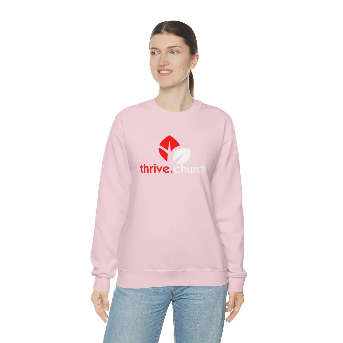 Christmas Logo Red & White Crewneck Sweatshirt