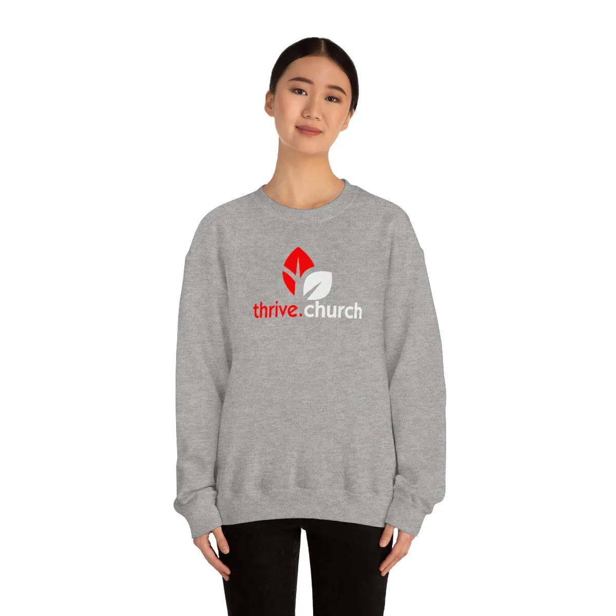 Christmas Logo Red & White Crewneck Sweatshirt