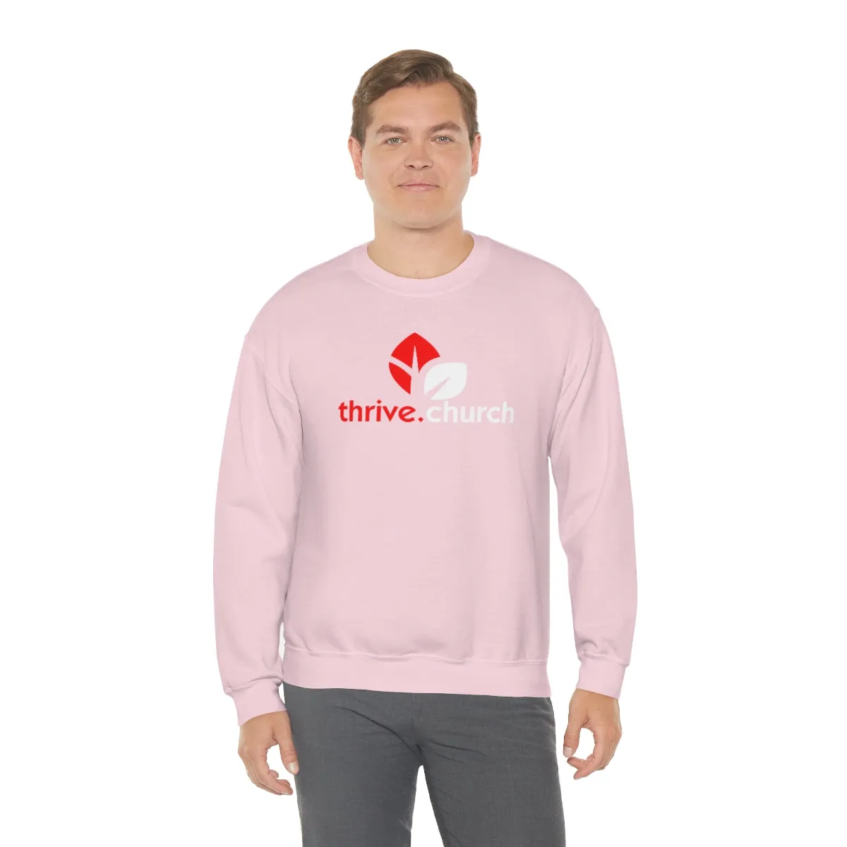 Christmas Logo Red & White Crewneck Sweatshirt