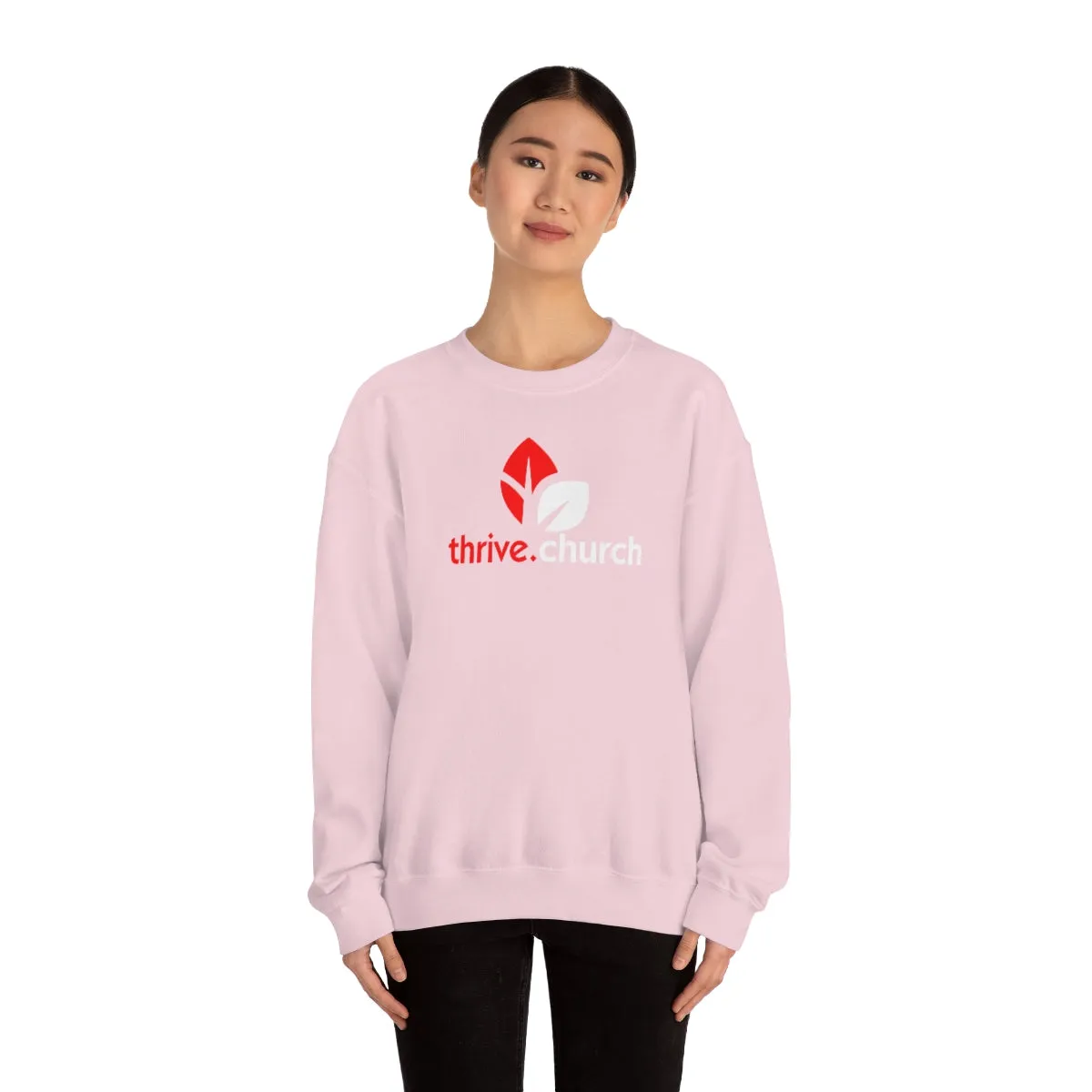 Christmas Logo Red & White Crewneck Sweatshirt