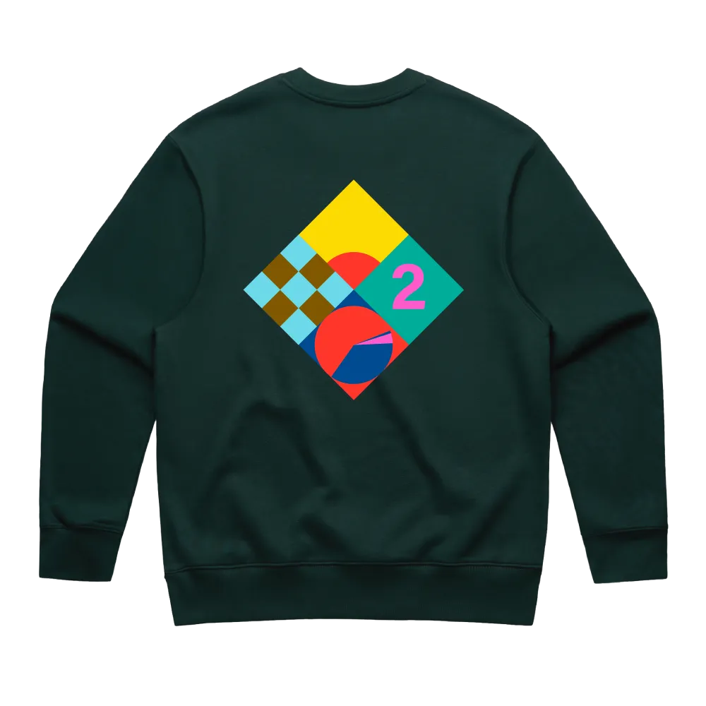 Code / Green Crewneck