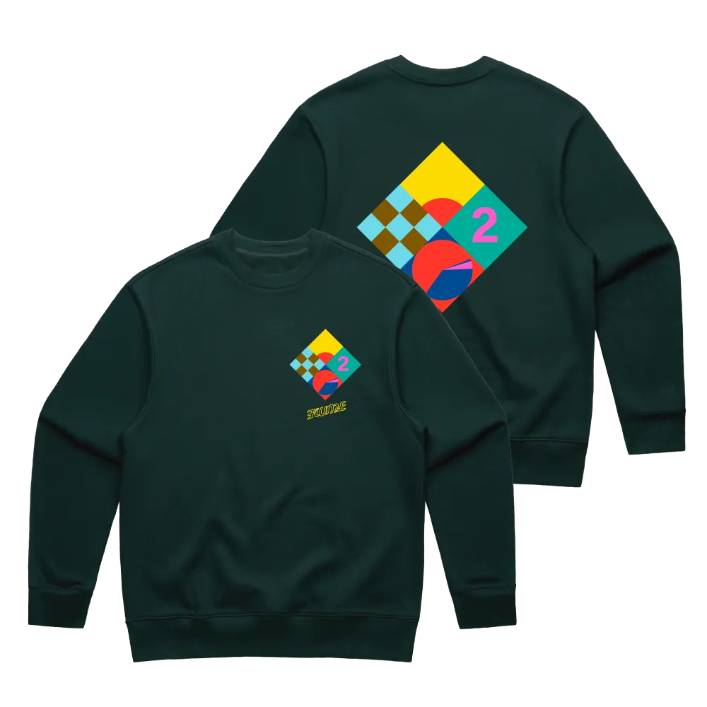 Code / Green Crewneck