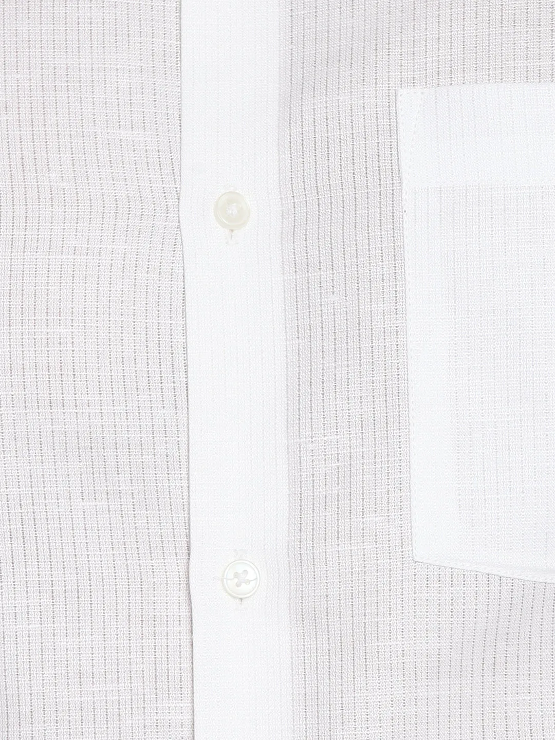 Cotton White Slim Fit Striped Shirts