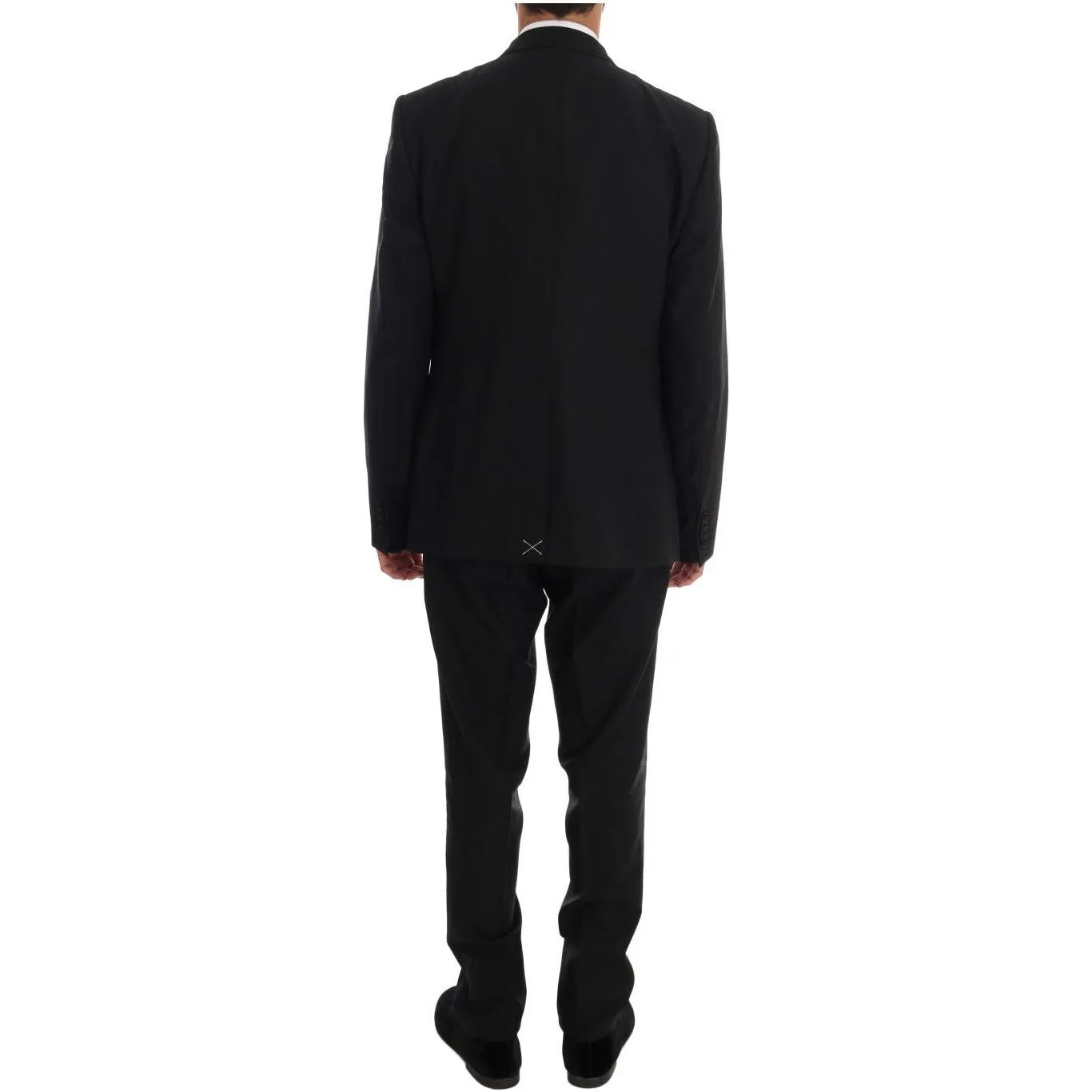 Dolce & Gabbana Elegant Black Wool Three-Piece Suit