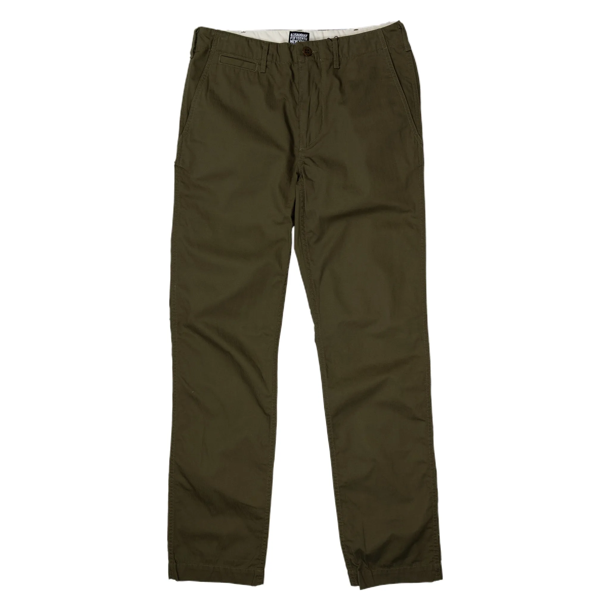 Dry Chino Herringbone Pant - Olive