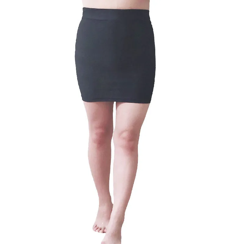 Europe Twinkle Skirt Stretchable Slim Look Hip Flattering High Waist Sporty Yoga Pencil Quick Dry Breathable Skirt