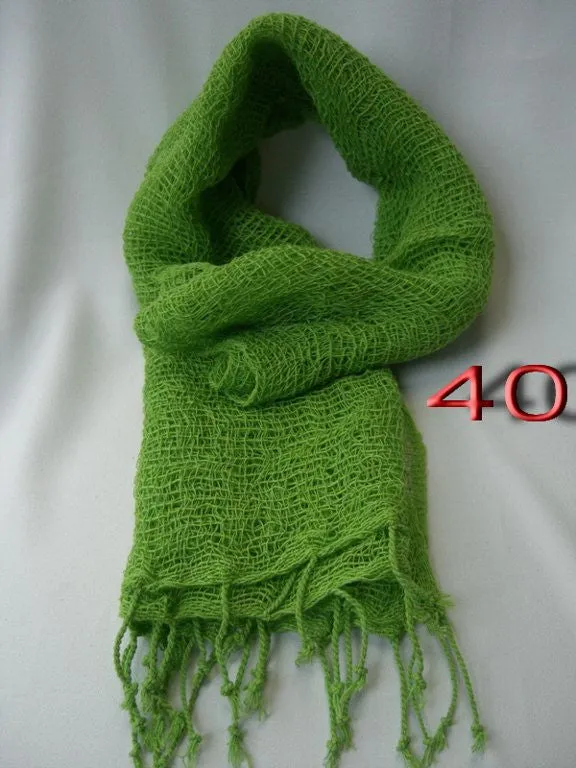 Fair Trade 100% Organic Cotton Scarf spring Green