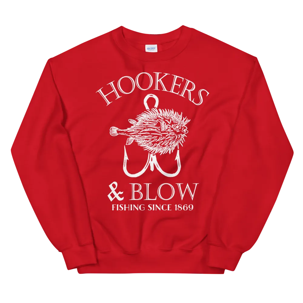 HOOKERS & BLOW CREWNECK SWEATSHIRT