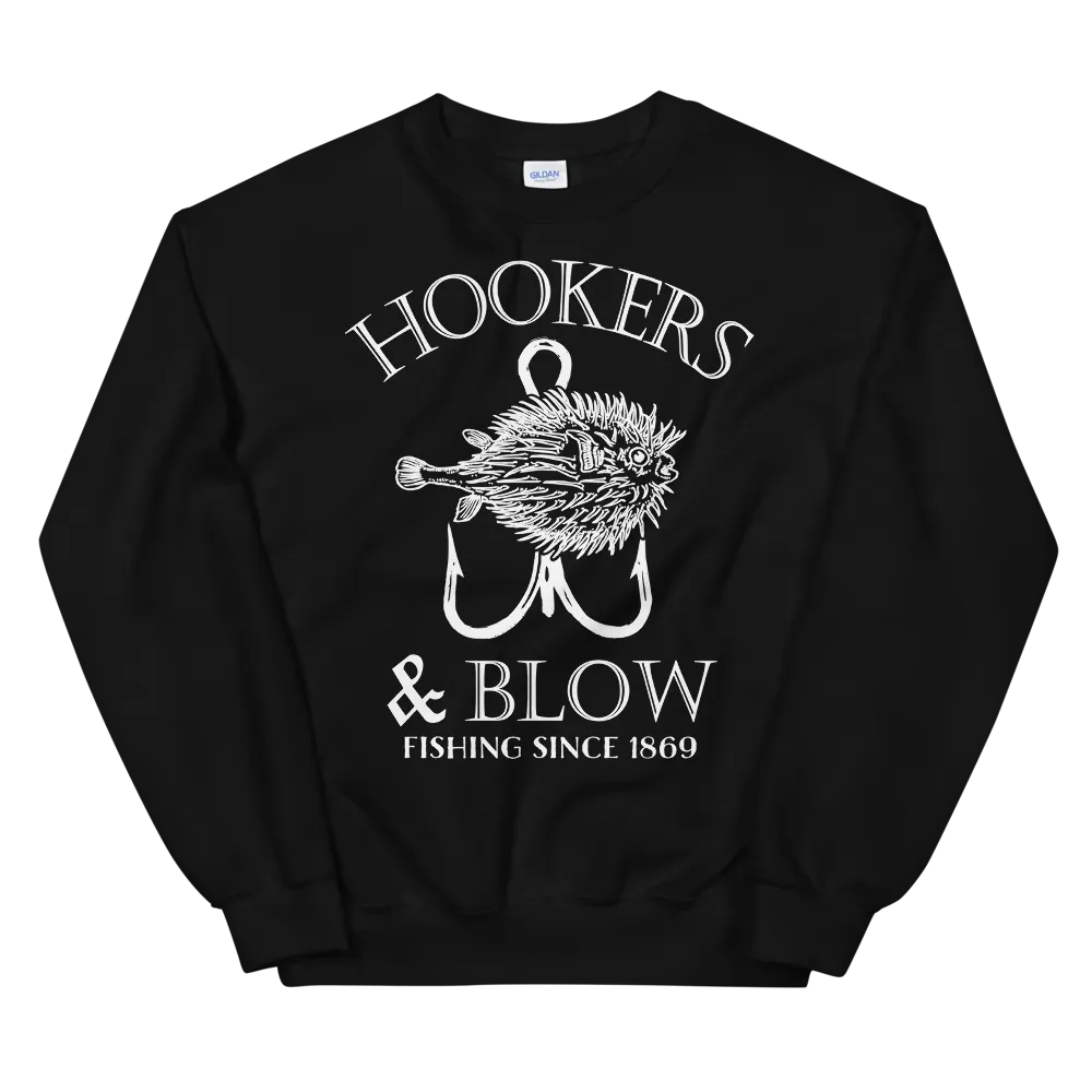 HOOKERS & BLOW CREWNECK SWEATSHIRT