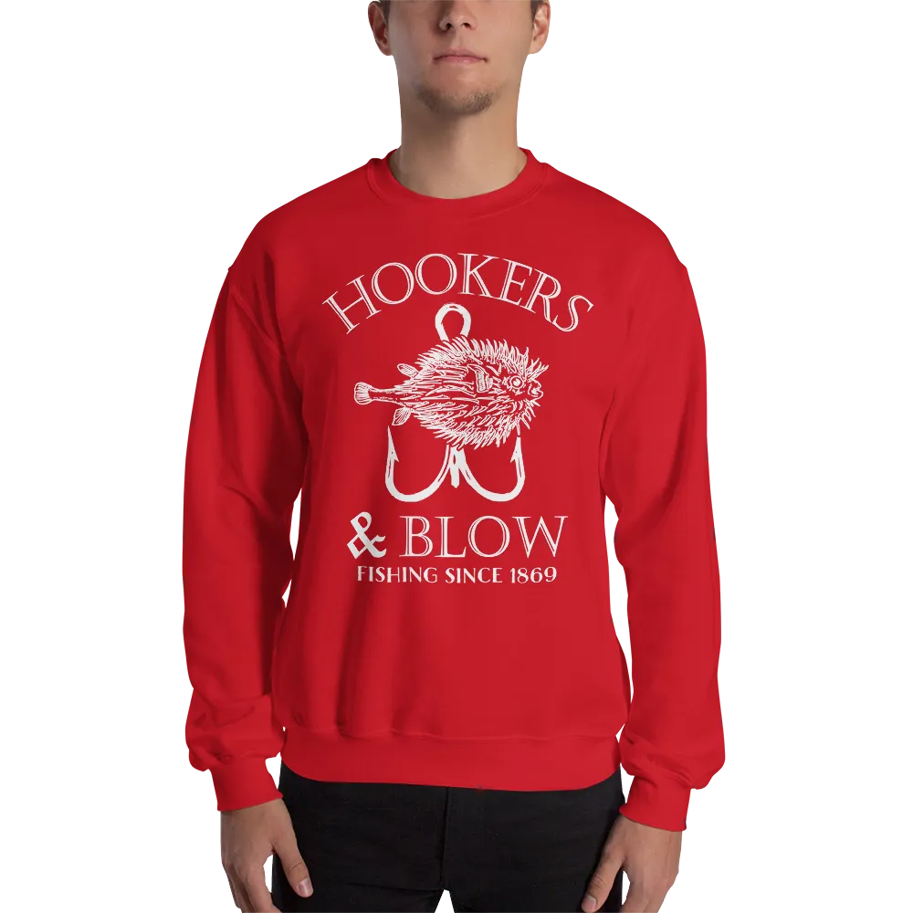 HOOKERS & BLOW CREWNECK SWEATSHIRT