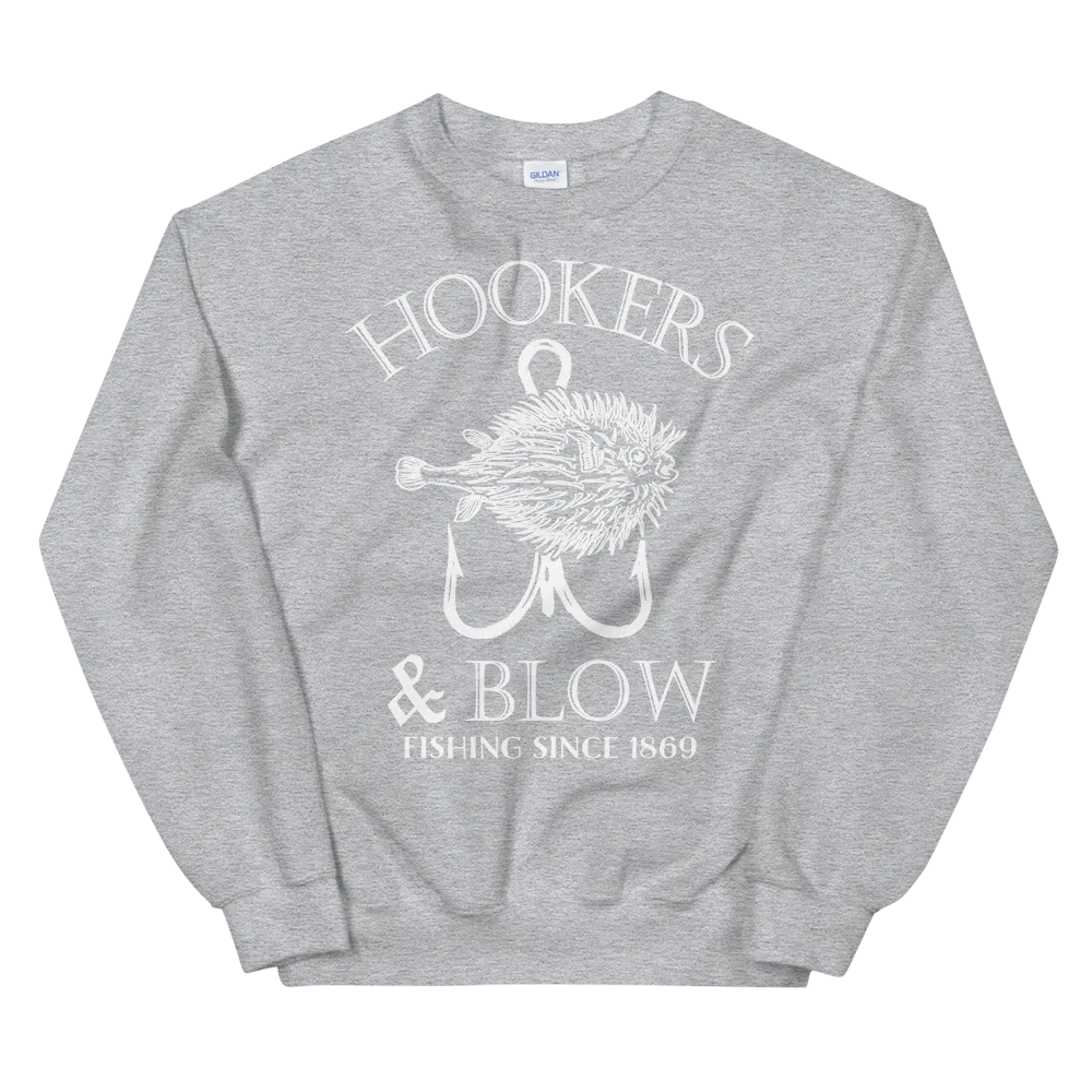 HOOKERS & BLOW CREWNECK SWEATSHIRT