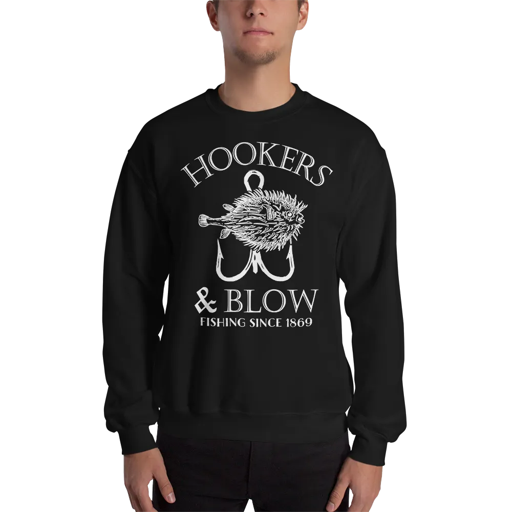 HOOKERS & BLOW CREWNECK SWEATSHIRT