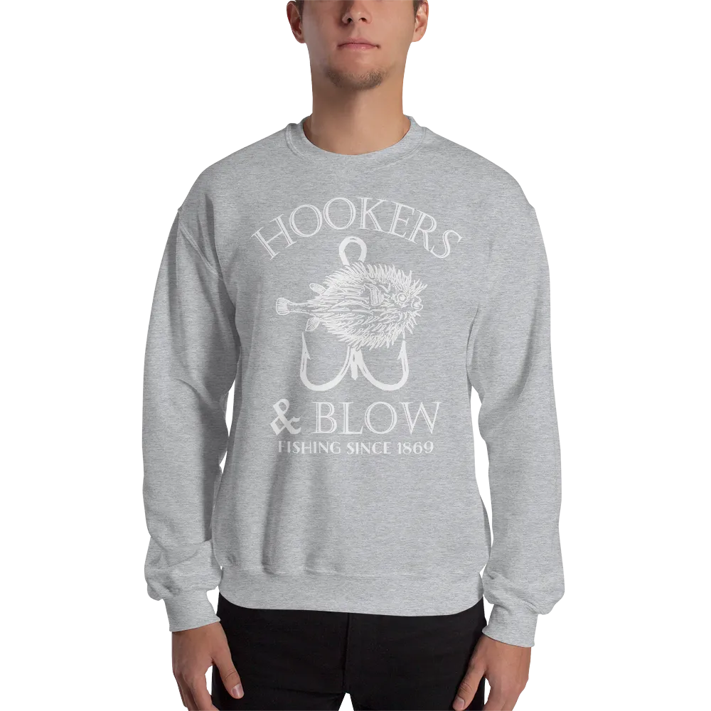 HOOKERS & BLOW CREWNECK SWEATSHIRT