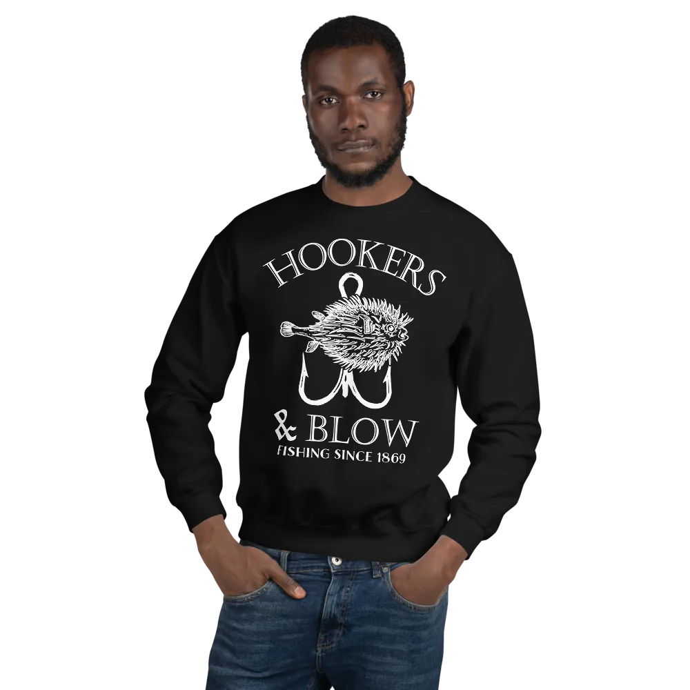 HOOKERS & BLOW CREWNECK SWEATSHIRT