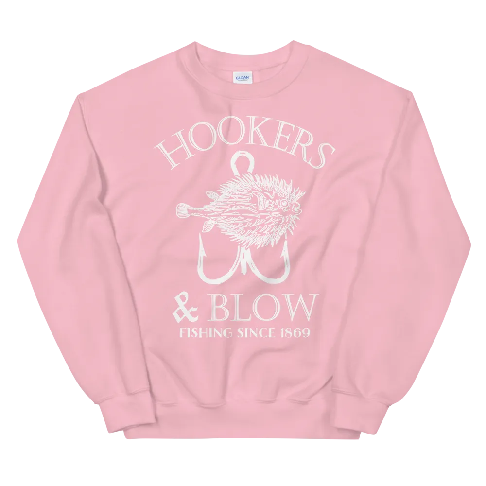 HOOKERS & BLOW CREWNECK SWEATSHIRT