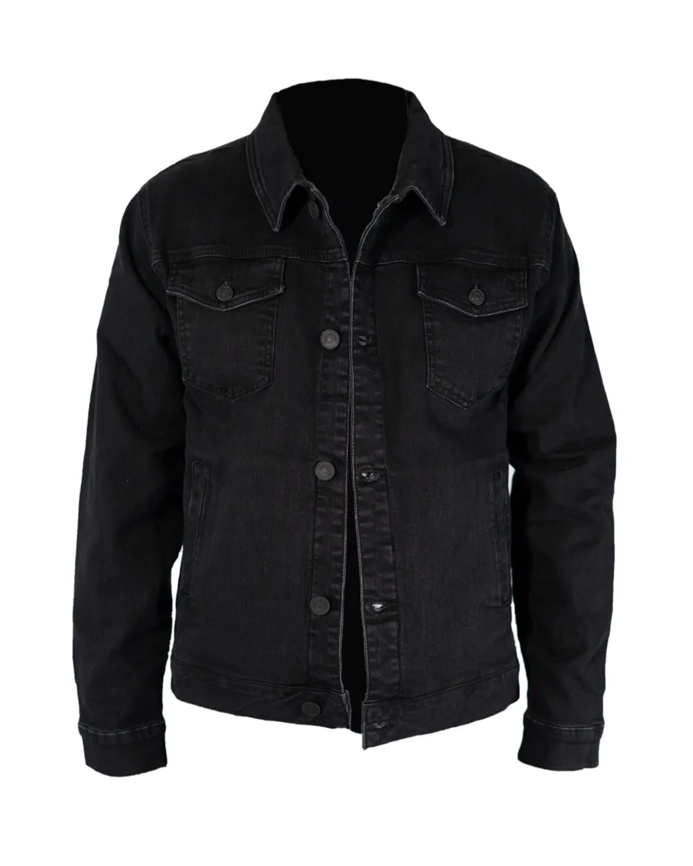 Jet Black Denim Jacket