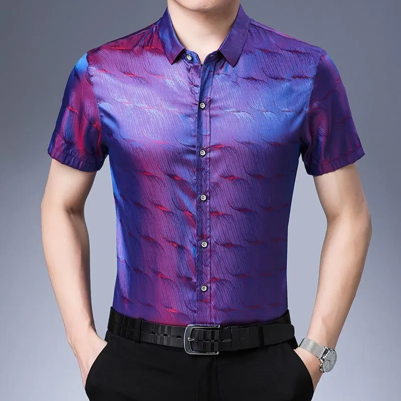 Manson Satin Summer Shirt For Men