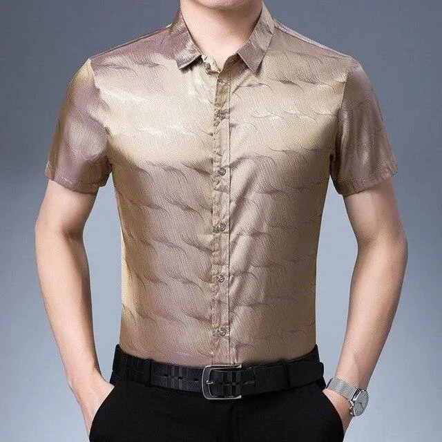 Manson Satin Summer Shirt For Men