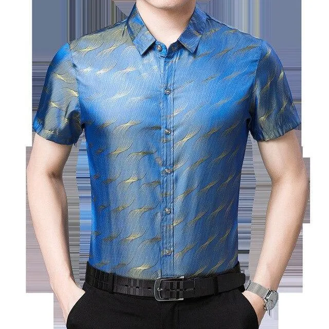 Manson Satin Summer Shirt For Men