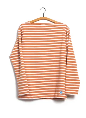 MARINE NATIONALE | Striped T-shirt | Persimmon Ecru