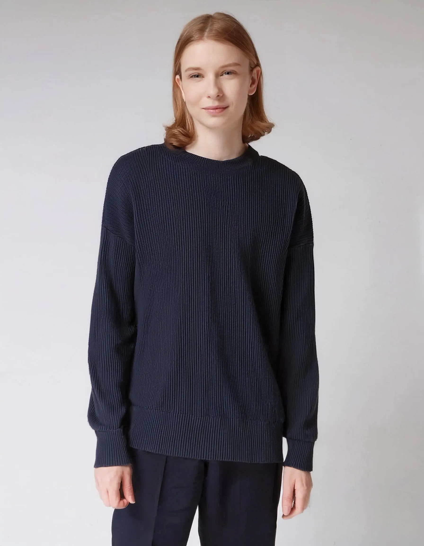 Navy Blue Crewneck Sweater