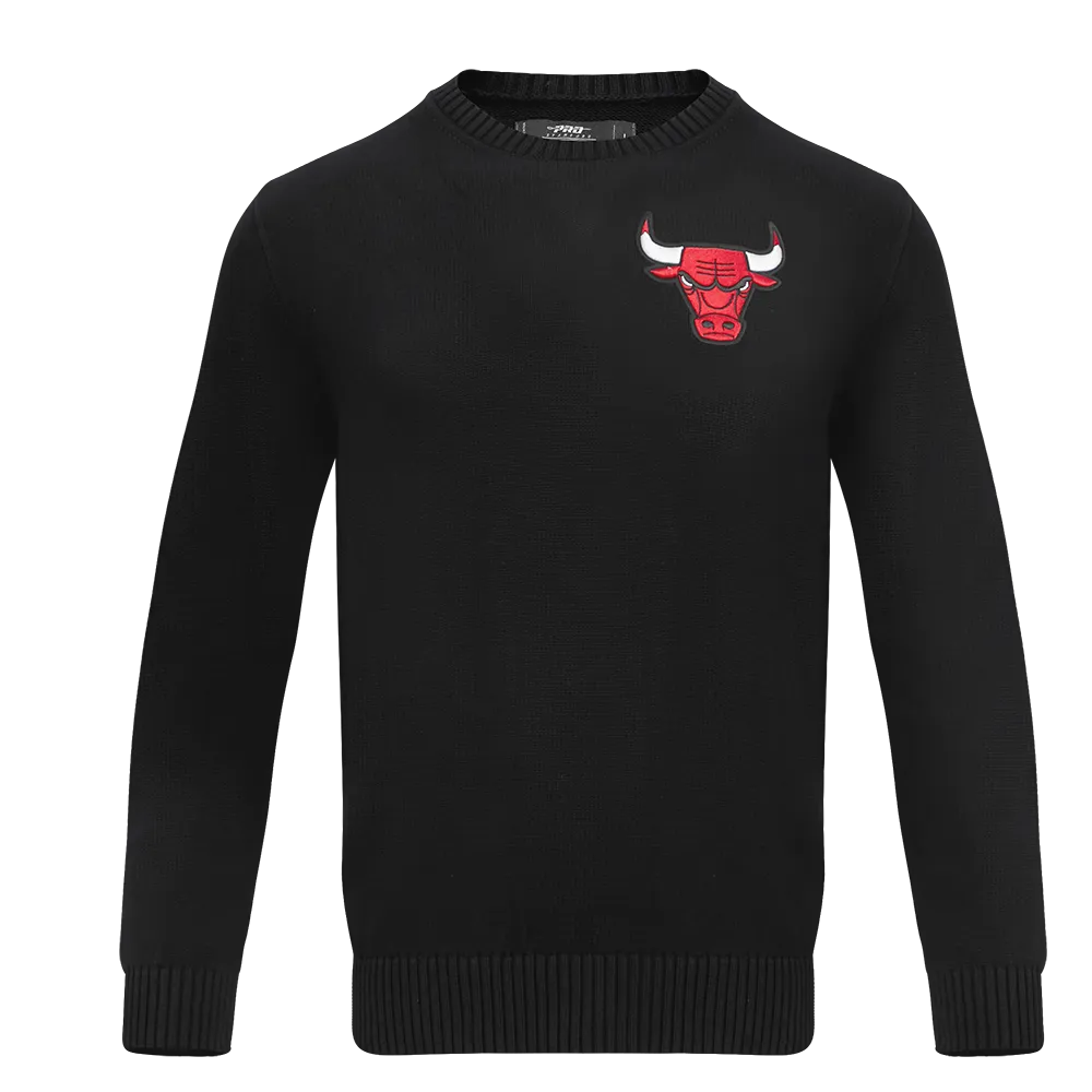 NBA CHICAGO BULLS KNIT BOX SET CREWNECK SWEATER (BLACK)