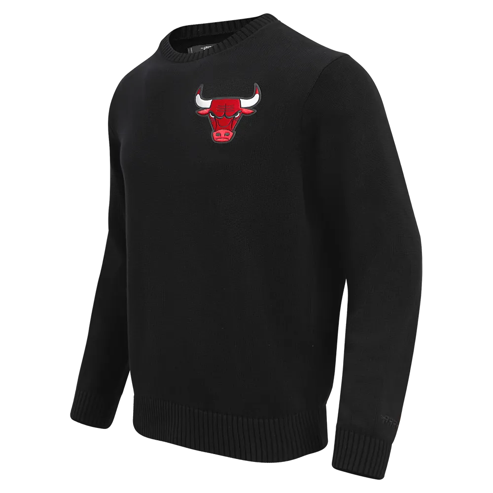 NBA CHICAGO BULLS KNIT BOX SET CREWNECK SWEATER (BLACK)