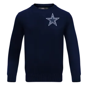 NFL DALLAS COWBOYS KNIT BOX SET CREWNECK SWEATER (MIDNIGHT NAVY)