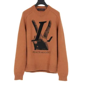 Peace & Love Crewneck Sweater