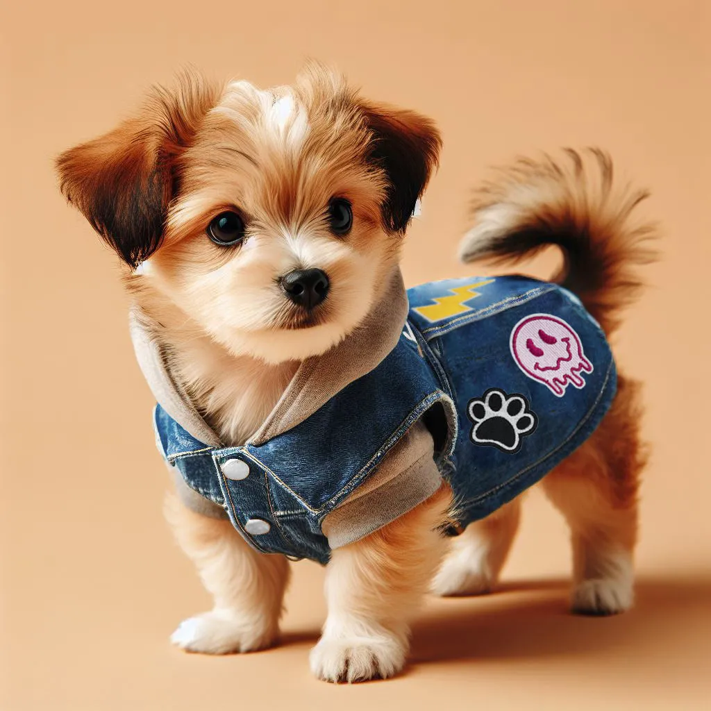 Personalized Dog Denim Vest