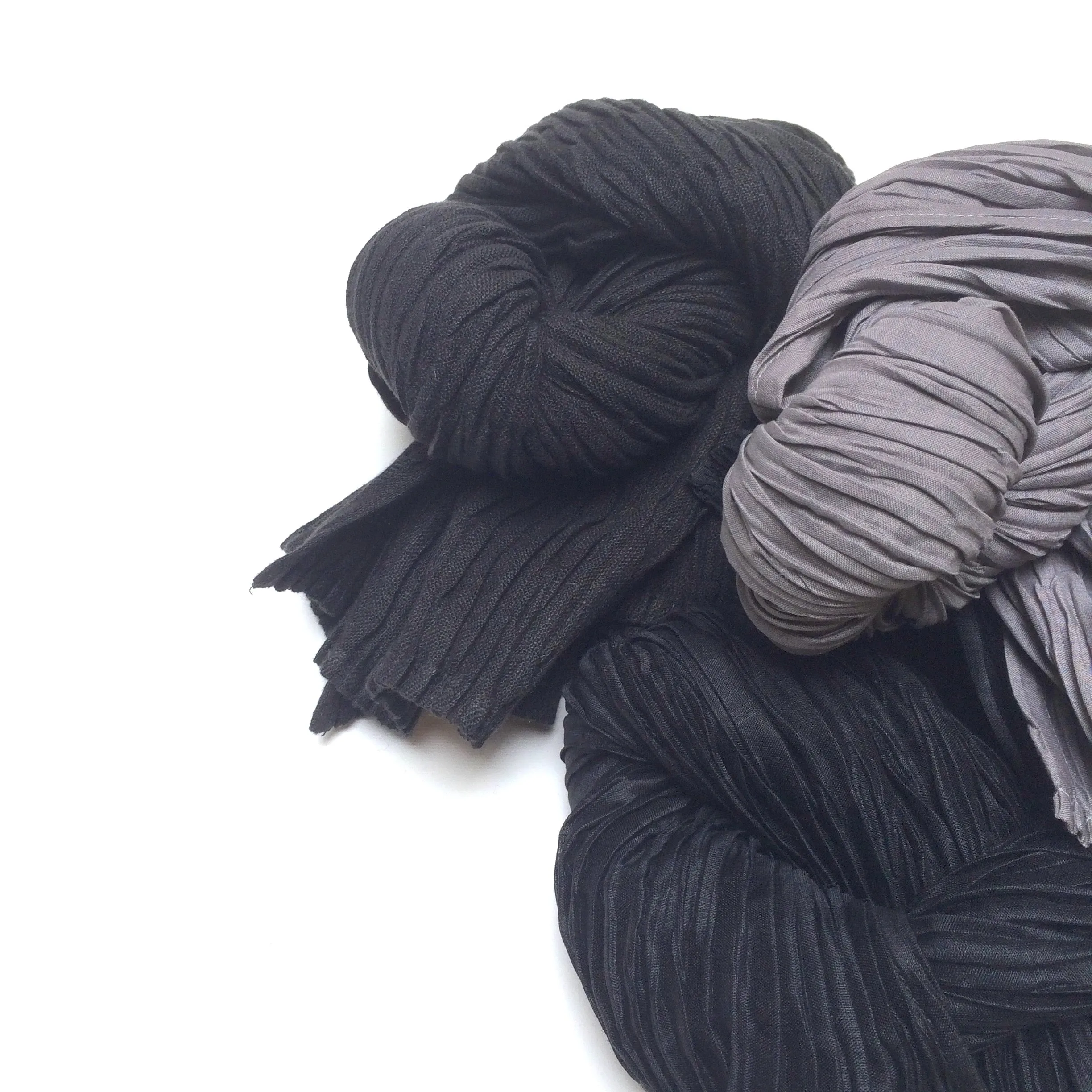 pleated scarves