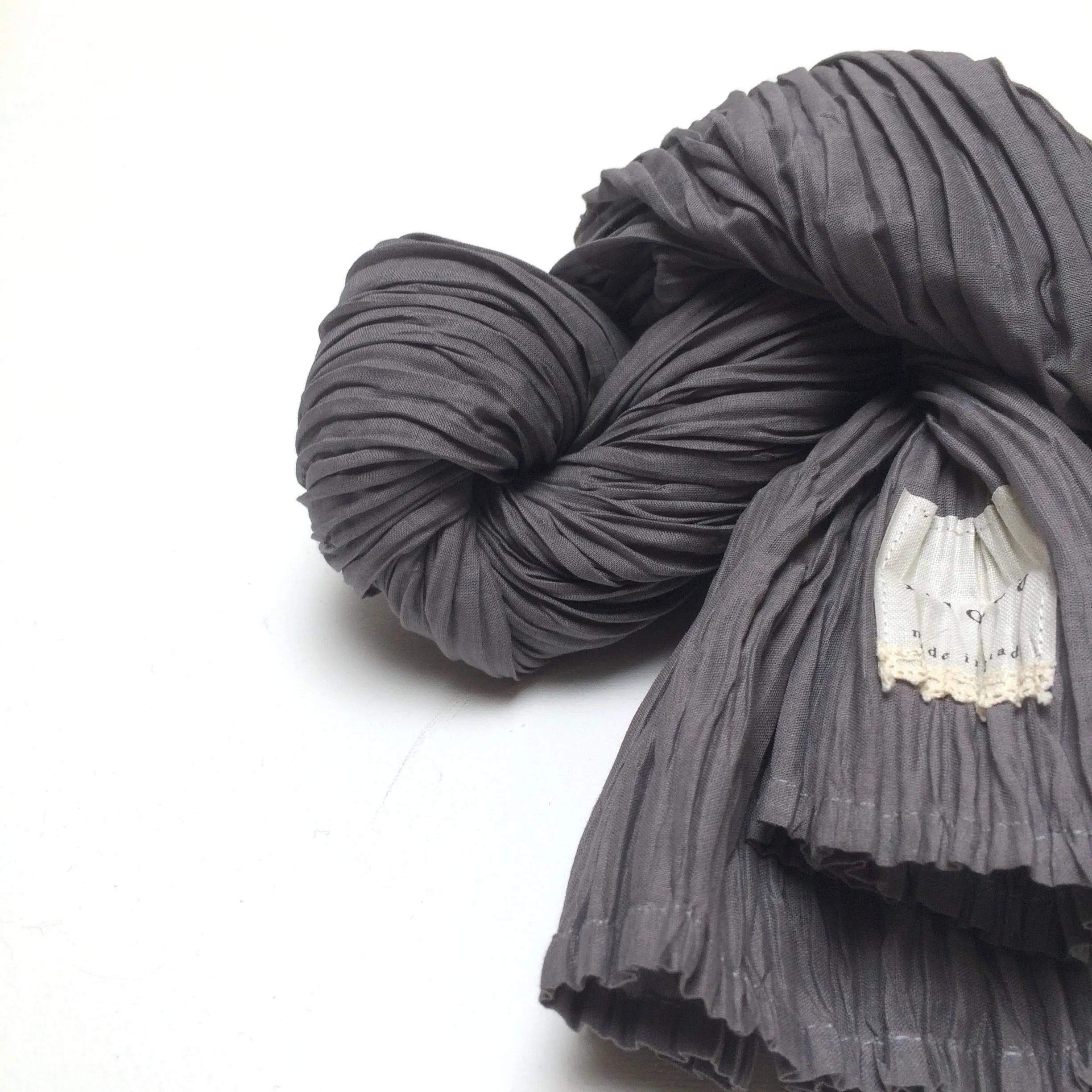 pleated scarves