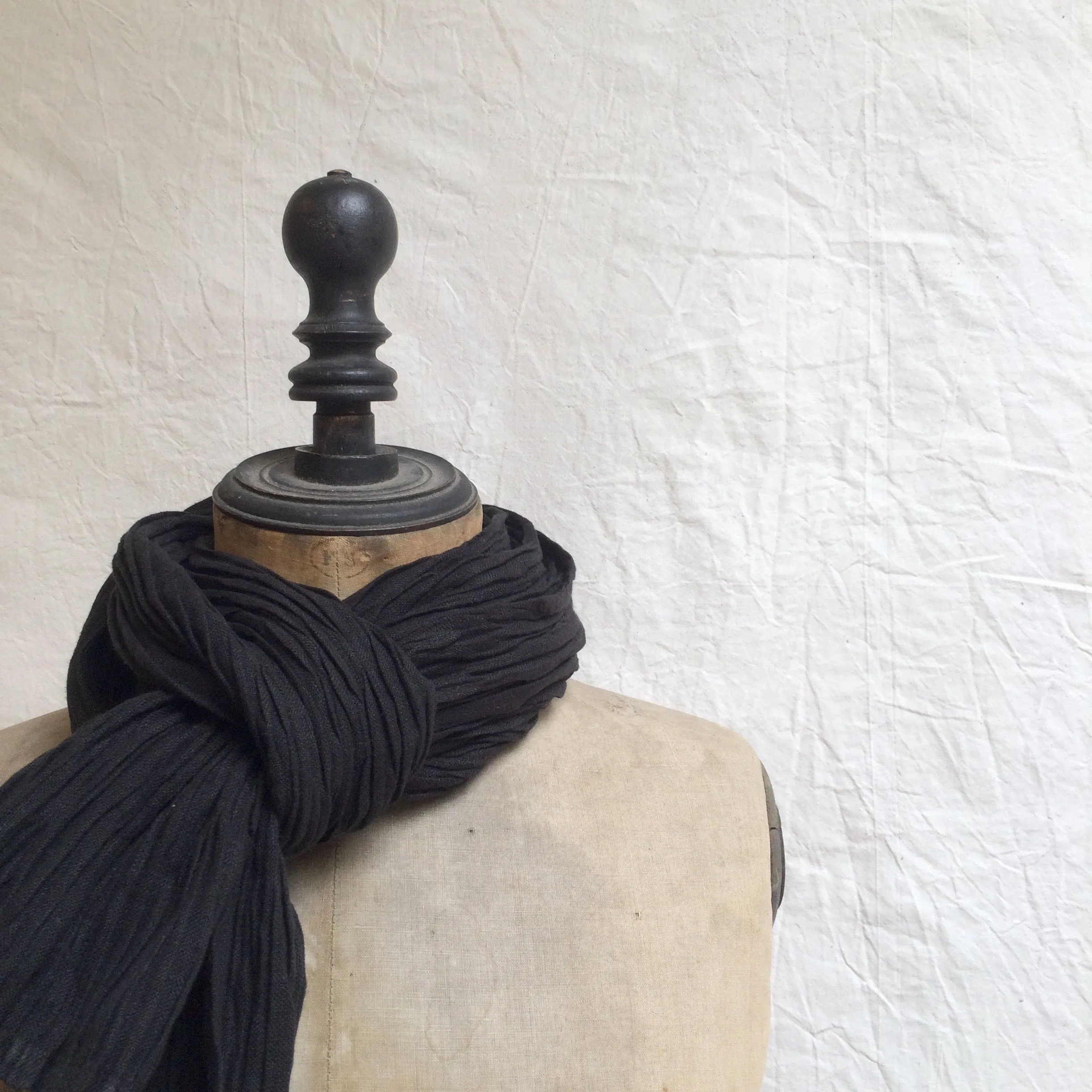 pleated scarves