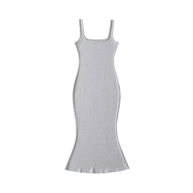 Pre Order:  Classic Midi Mermaid Sleeveless Dress