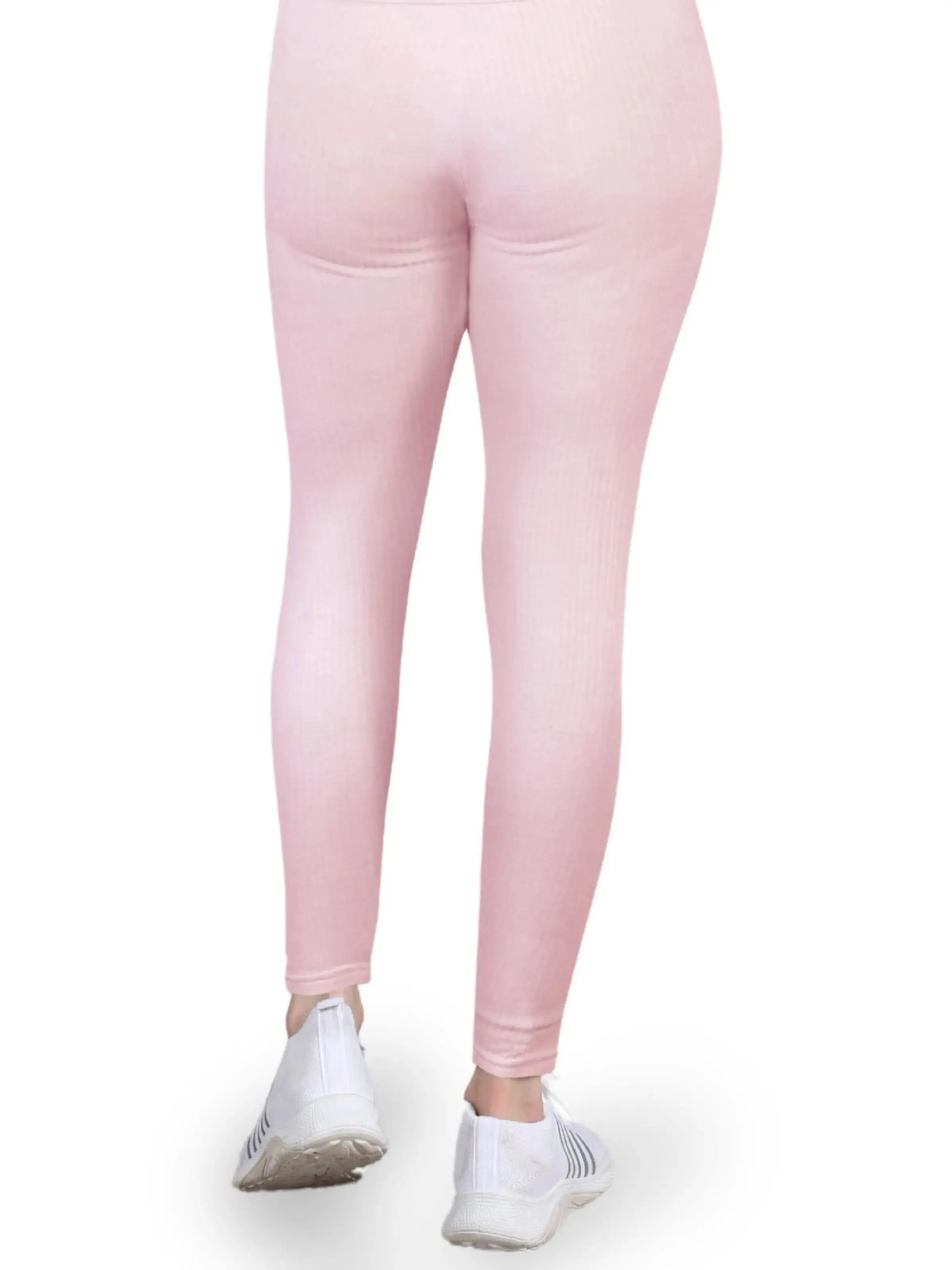 Regular Fit Warm Thermal Leggings | Pink Winterwear For Girls | Set of 1