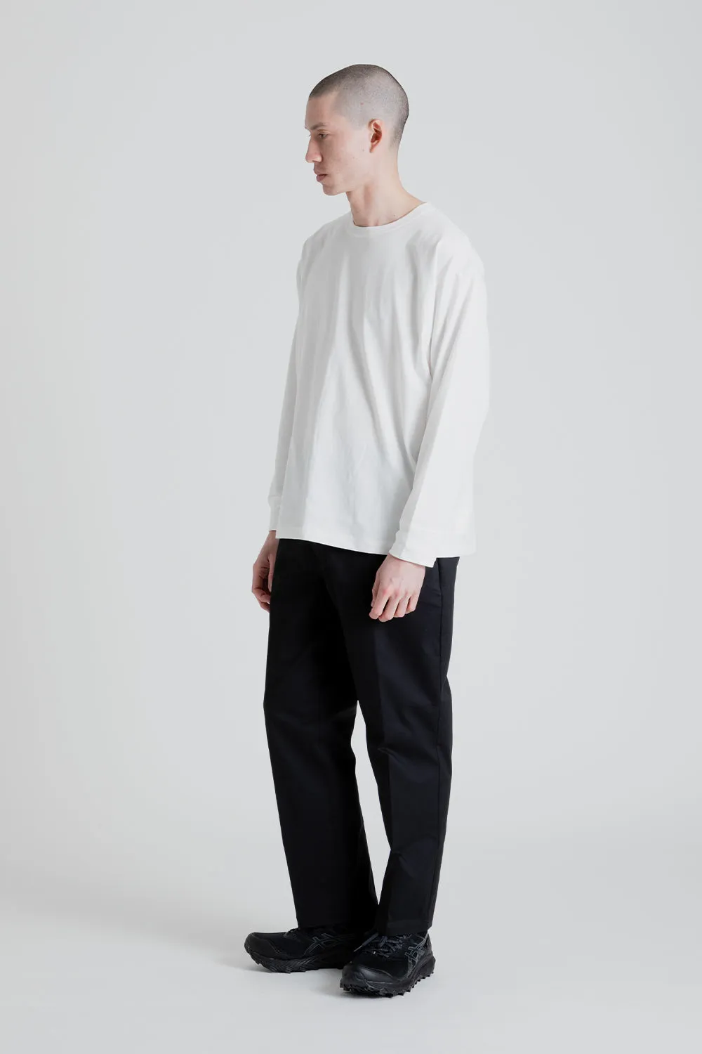 Relaxed Fit Chino Pants - Black