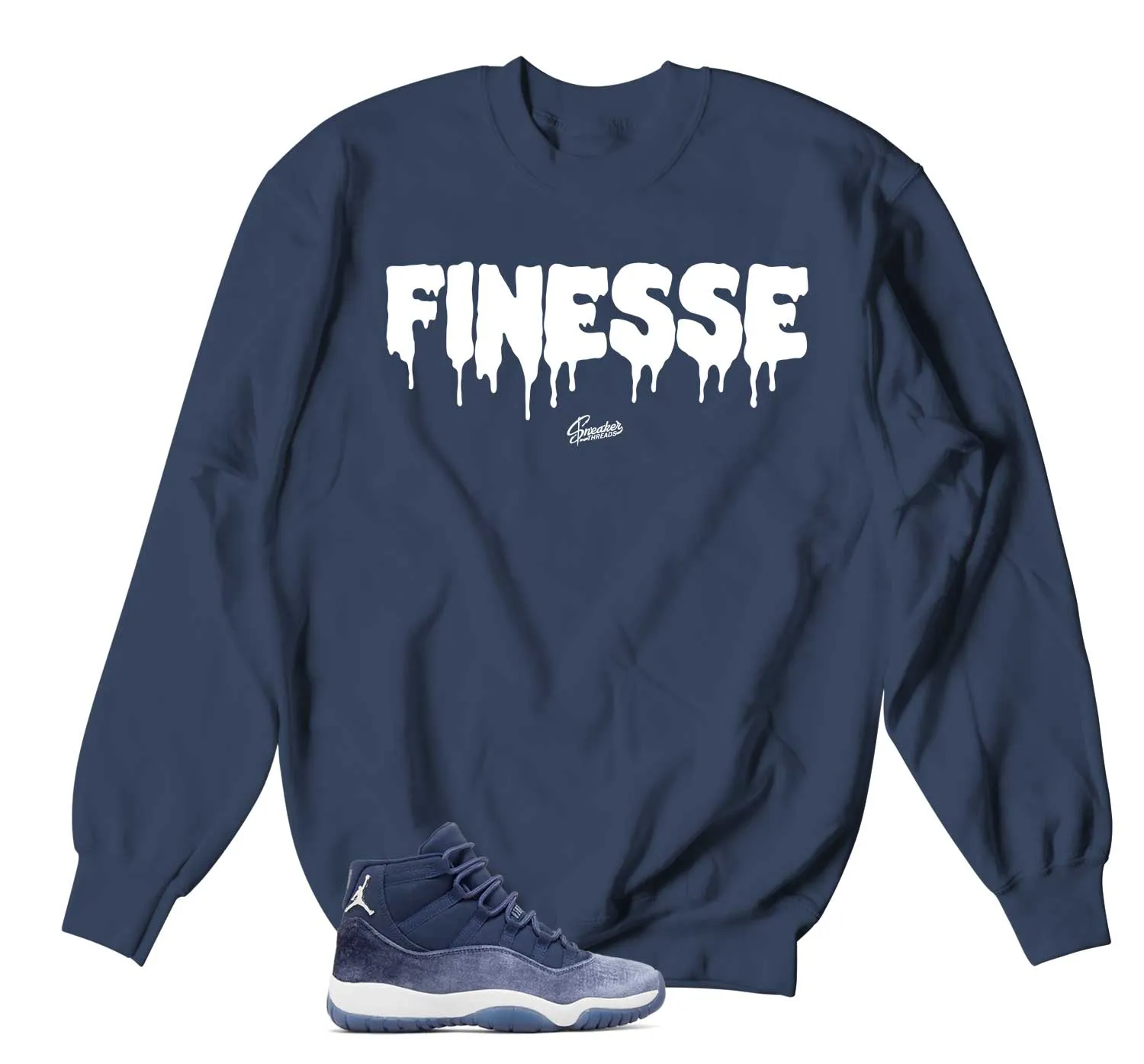 Retro 11 Midnight Navy Finesse Sweater