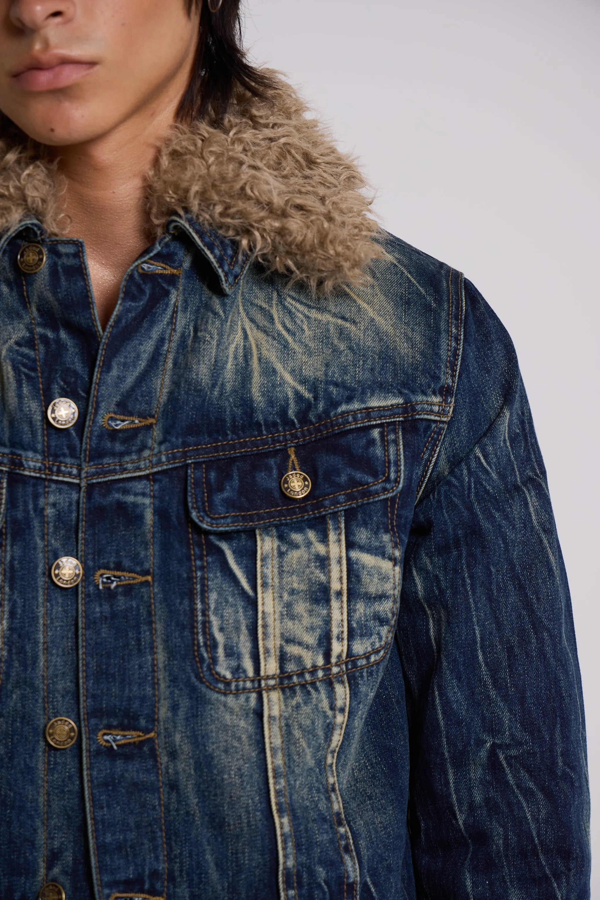 Shaggy Denim Jacket