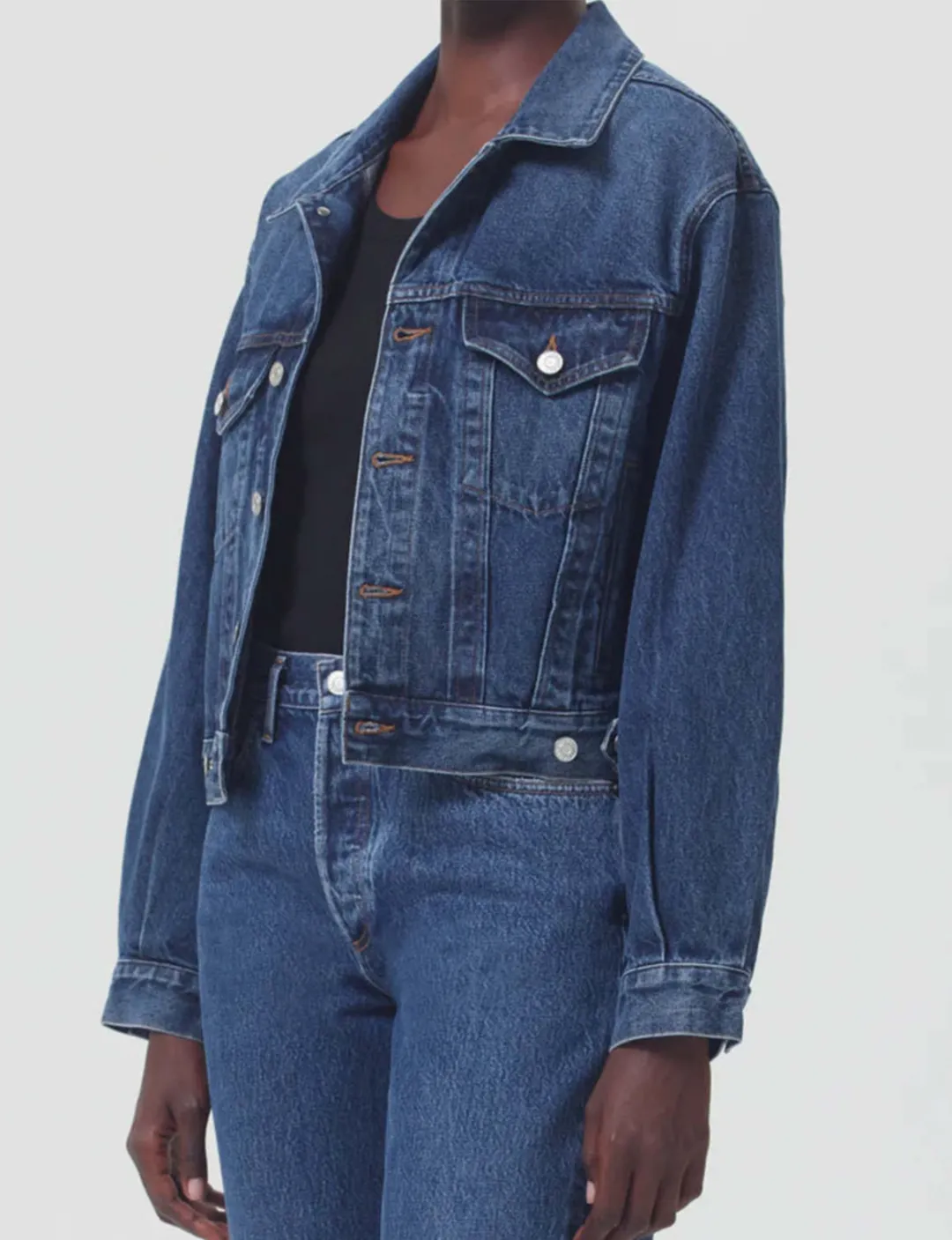 Shrunken Charli Denim Jacket, Filter