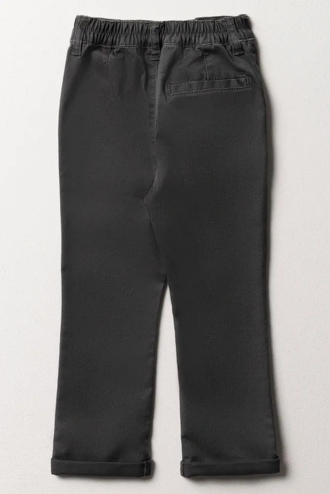 Slim Fit Chino Pants Dark Grey