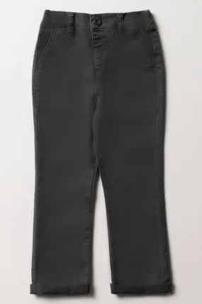 Slim Fit Chino Pants Dark Grey