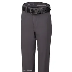 Smitty Women's Charcoal 4-Way Stretch Flat Front Pants